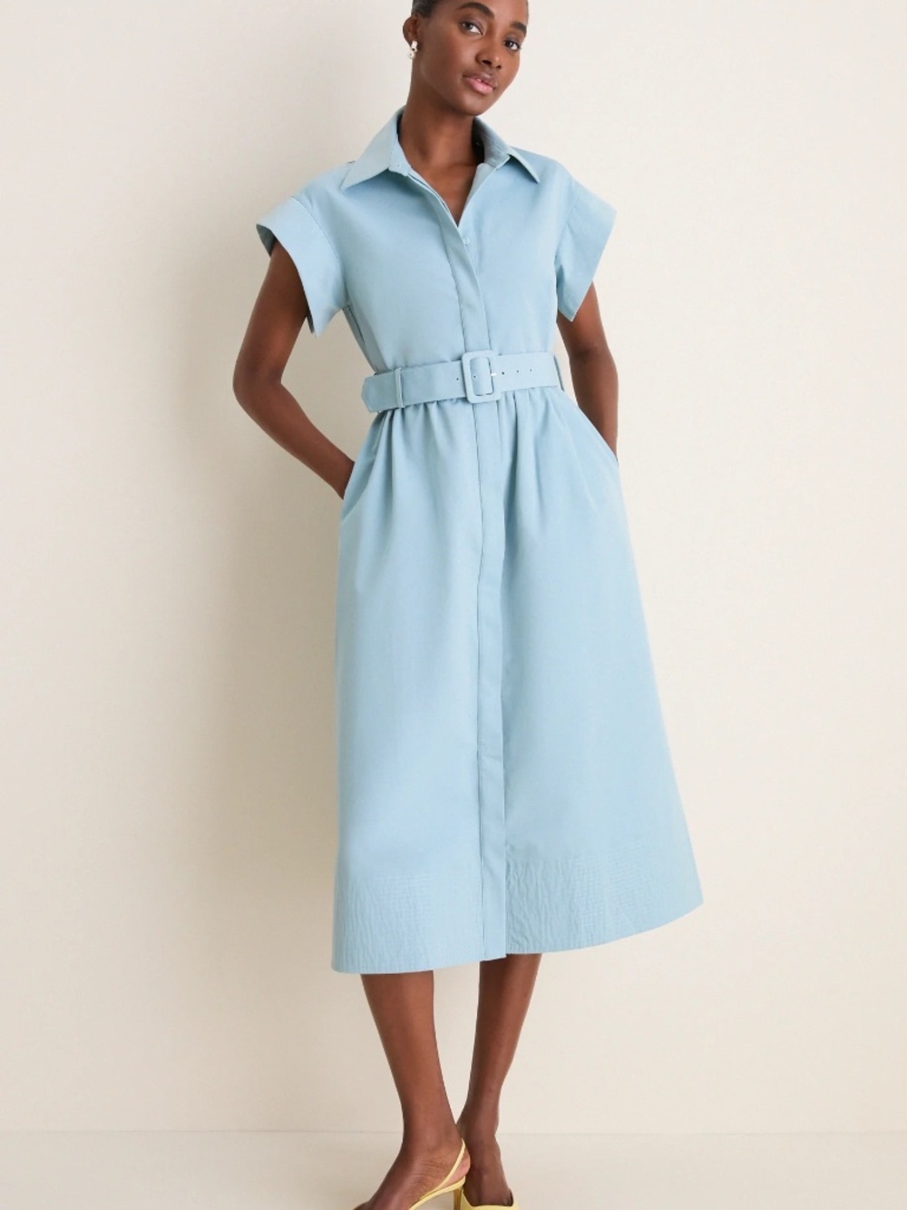 Tucker Slate Blue Chloe Midi Dress Size XL EUC